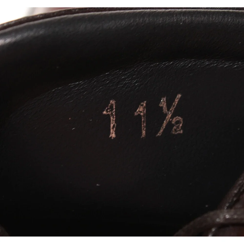 Di Bianco NWB Derby Dress Shoes Size 11.5 US in Brown Leather